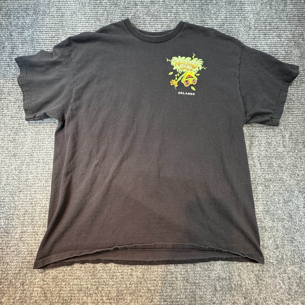 Rainforest Cafe Orlando Black T‎ Shirt XL